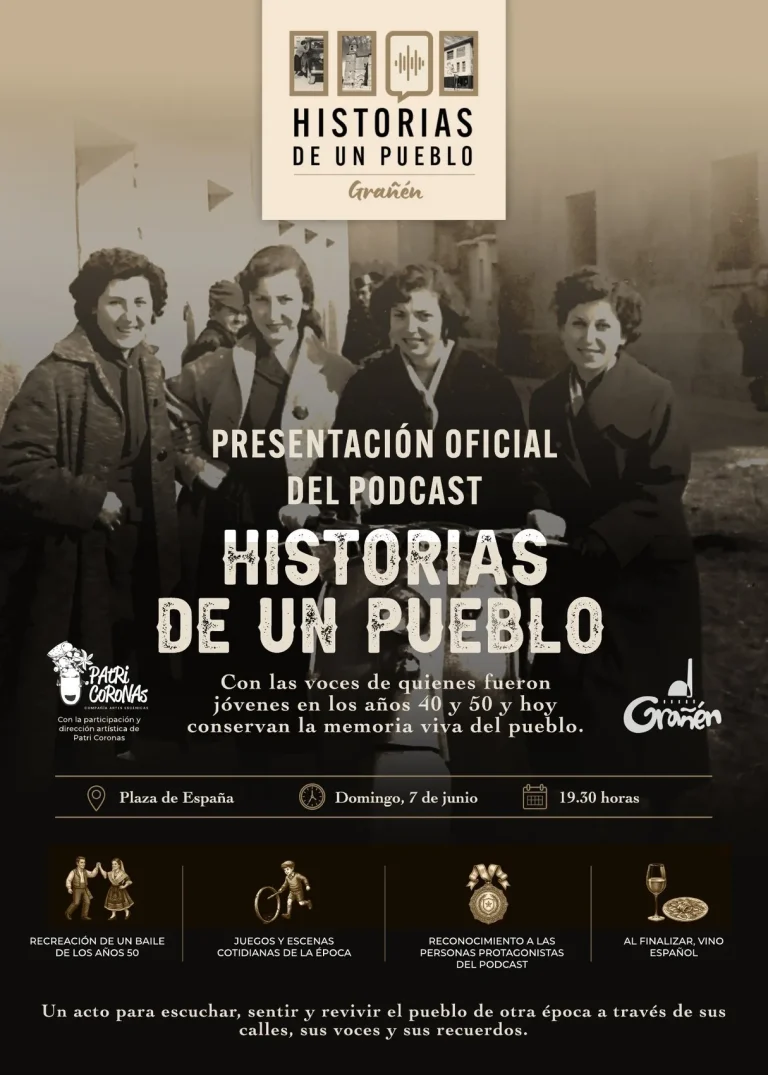 Ayuntamiento de Grañén · «Historias de un Pueblo» (Podcast municipal de memoria oral), pieza 1