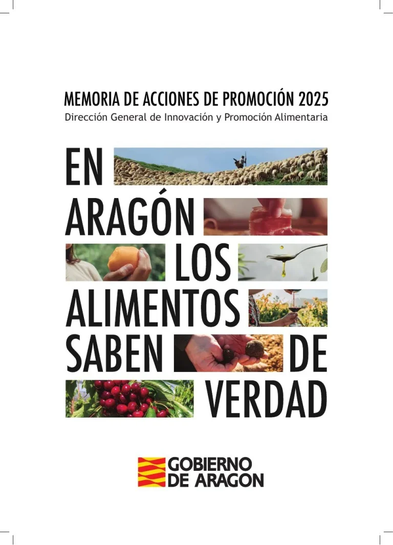 Gobierno de Aragón · Memoria de acciones de promoción 2025 (Dirección General de Innovación y Promoción Alimentaria), pieza 1