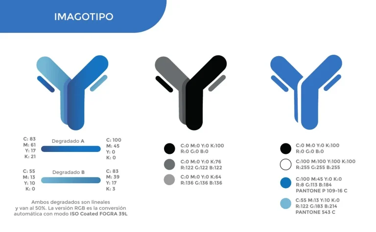 Página 4 del manual de identidad corporativa de BioClonal